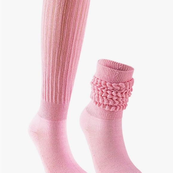 New Various Colors Slouch Socks Cotton Knee High Scrunch Socks - Picture 7 of 10